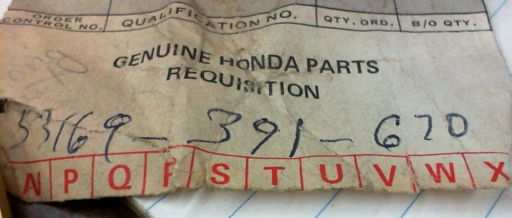 HONDA OEM XL 125 175 350 Left Handlebar Guard Holder 53169-391-670