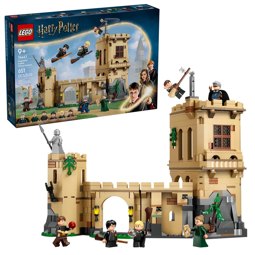LEGO Harry Potter 76447 Hogwarts Castle Flying Lessons Building Set with 651 Pieces  