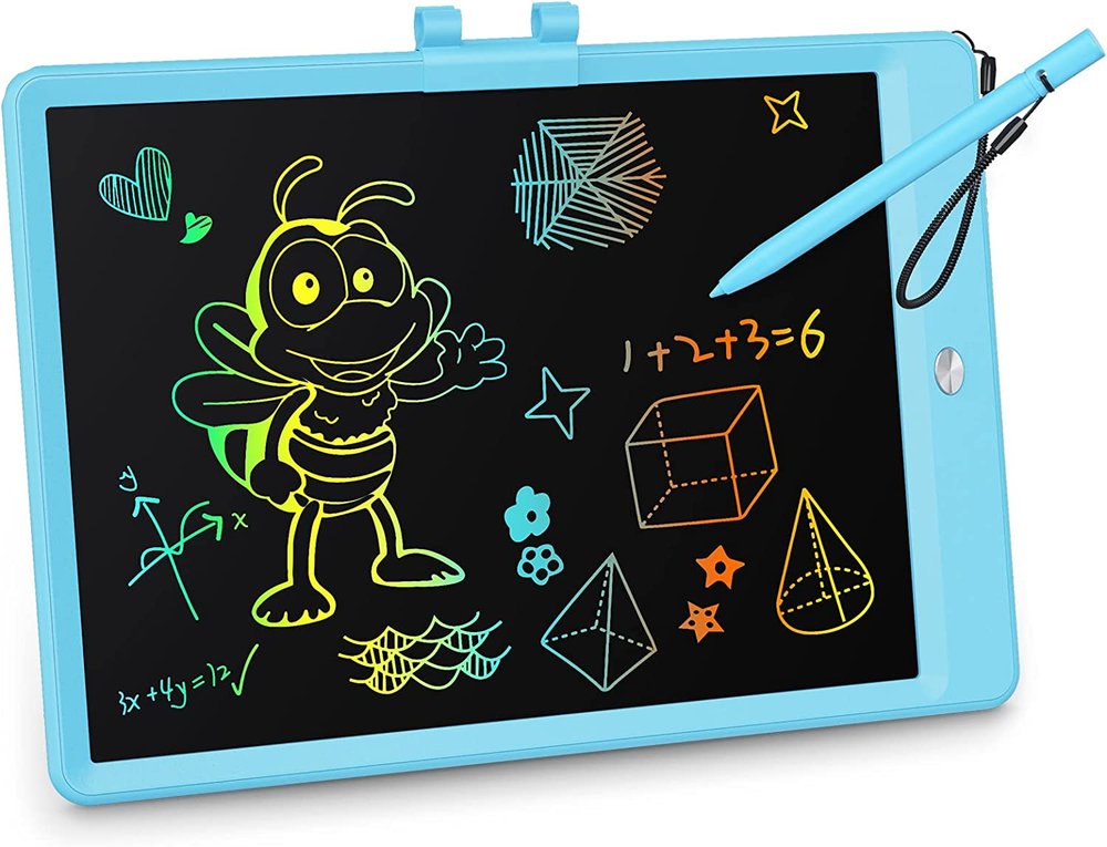 10-Inch LCD Color Drawing Tablet for Kids - Erasable Doodle Board