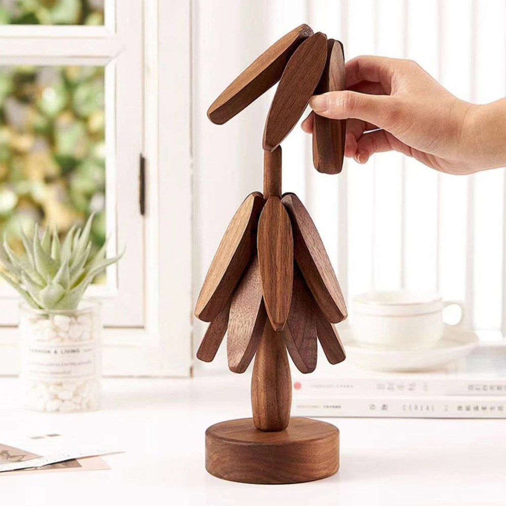 Wooden Trivets For Hot Dishes Tree Shape Trivet Set Coaster For Teapot Hot Pots