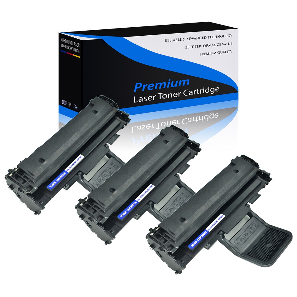 3PK ML2010 Black Toner for Samsung ML-1610 ML-1620 Series Printers