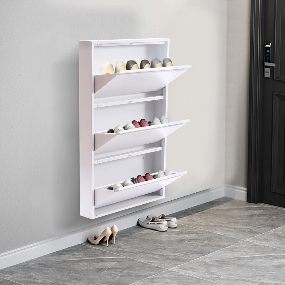 Contemporary Slim Shoe Drawers Shoe Cabinet For Entryway Entrance Hallway Foyer