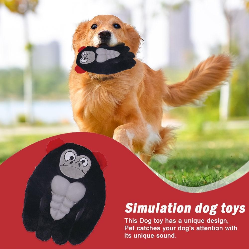 Dog Toys Dog Chew Toy Gorilla Design Animal Squeaky Plush Puppy Soft Toys T7N7