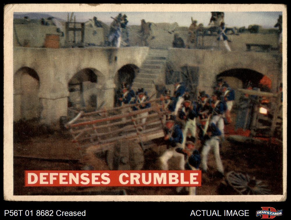 1956 Topps Davy Crockett Orange Back #70 Defenses Crumble  1.5 - FAIR