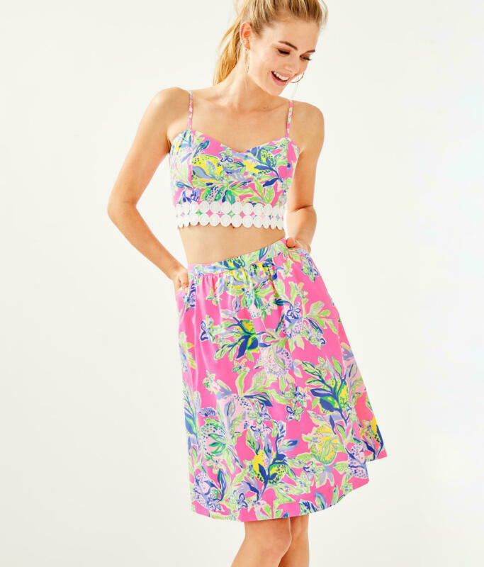 Clearance Sale! Lilly Pulitzer EVERINA SKIRT SET SHIFT DRESS $188 Size 14-image
