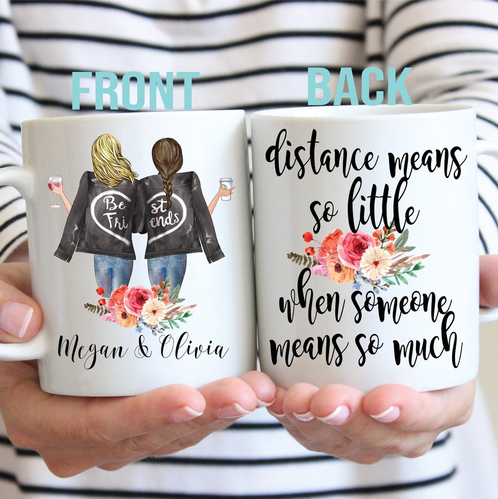 Custom Bestie Gift Custom Bff Mug Moving Away Gift Long Distance Friend Gift