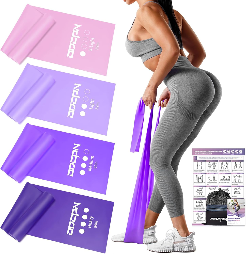 Resistance Bands for Physical Therapy Women, Extended Exercise Stretch Bands for