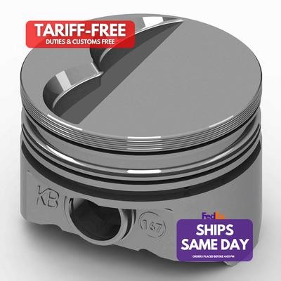 Kb Pistons KB167.030, Set of 8 Aluminum Sbm Flat Top Piston Set 3.940 Bore -5Cc
