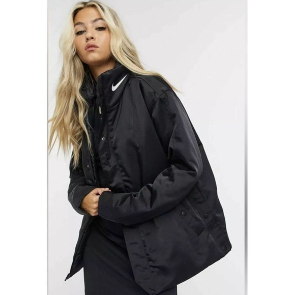 Nike Sportswear Synthetic-Fill Thermore Jacket Women's Size Large Black