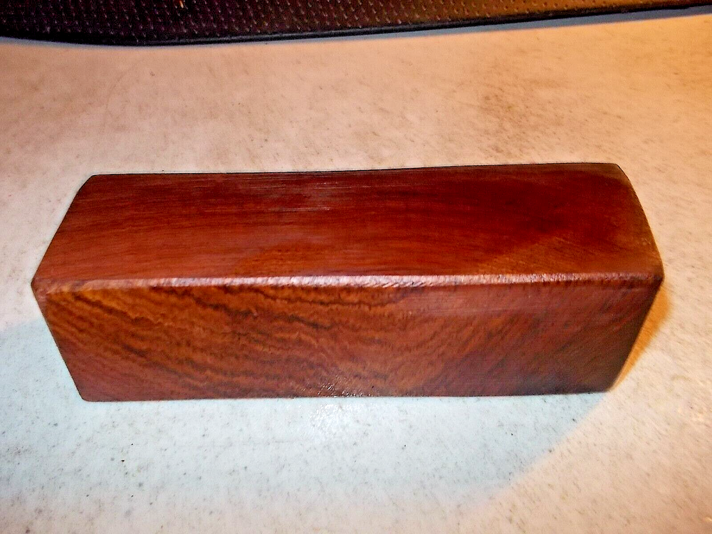 WOODEN HONDURAN ROSEWOOD BURL BLOCK GUN GRIPS KNIFE SCALES BOX TOPS -A48