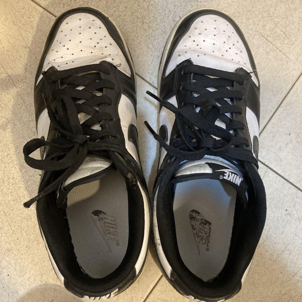 Nike Dunk Low Panda Men's Size 9 US 27cm Black White Good Condition