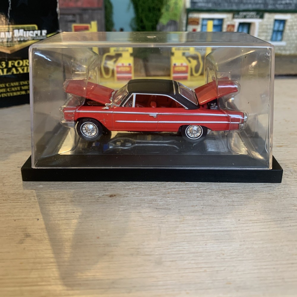 American Muscle Ertl 1963 Ford Galaxie 1/64 Die Cast Car Red Classic Muscle