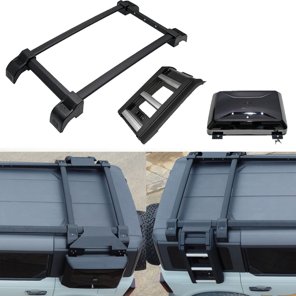 Half Roof Rack Cross Bar for Ford Bronco 2021-2025 4D Hard Top Side Box & Ladder