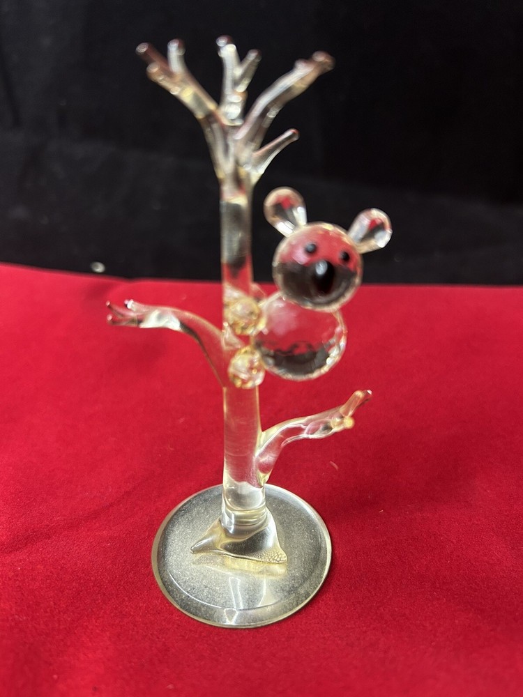 Swarovski Crystal Bear Tree Figurine Holiday Decor