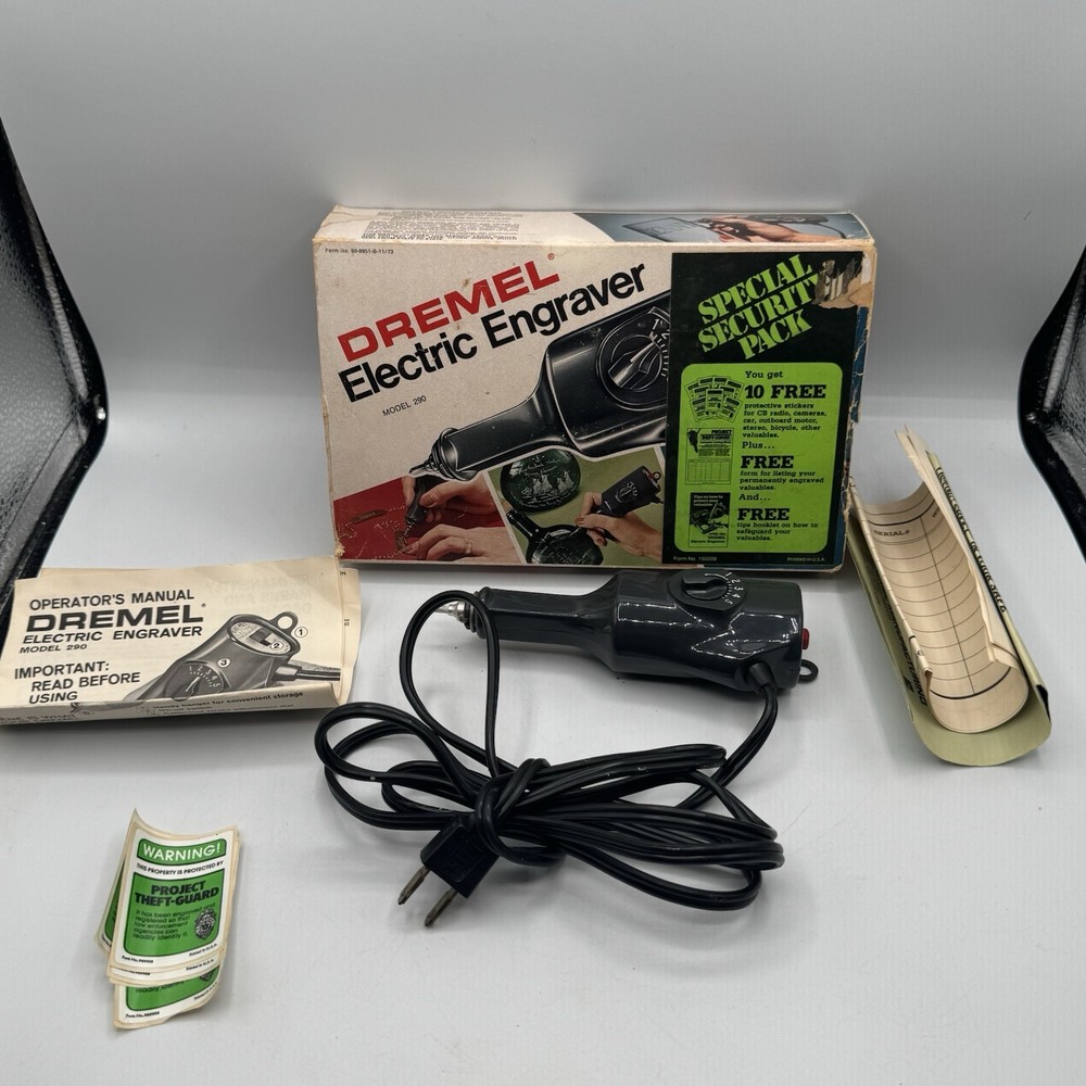 Vintage Dremel Model 290 Electric Engraver Tool USA Made in Excellent Condition