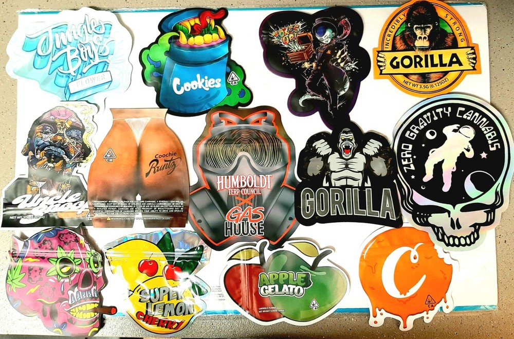 Candy Bags 3.5g, Smell Proof Candy Pouches, Food Cookie Shape Bags.