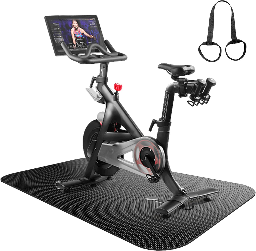 Foldable Treadmill Bike Mat for Hardwood Floors and Carpet Gym Equipment Protection