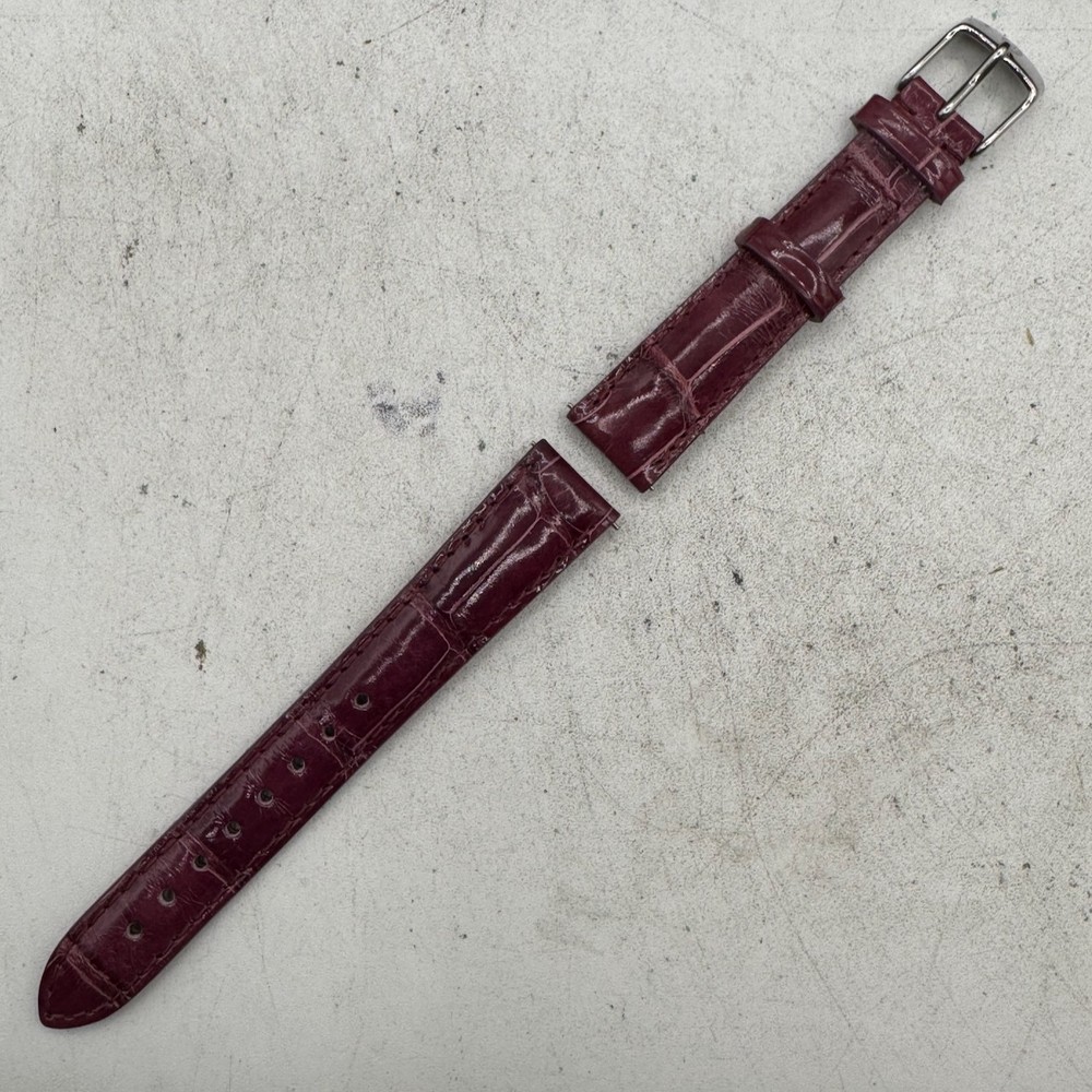 Vintage 16mm Michele Ladies Alligator Purple Quick Release Watch Band