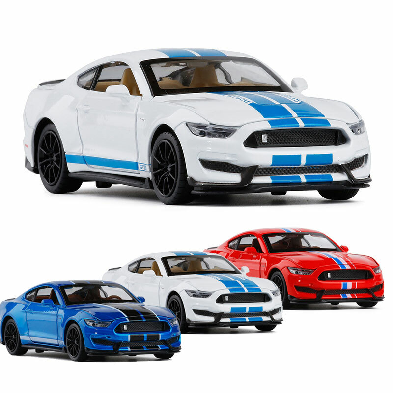 1:32 Scale Ford Mustang Shelby GT350 Diecast Model Car Toy for Kids