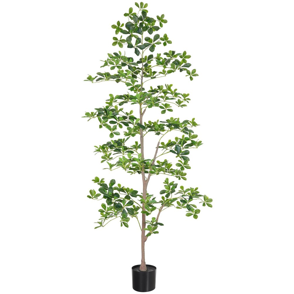 7ft Tall Artificial Black Olive Tree Faux Indoor Plant Fake Olive Tree for Home Decor