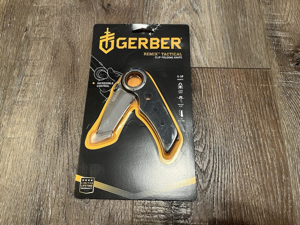 Gerber Remix Tactical Folding Knife with Serrated Edge