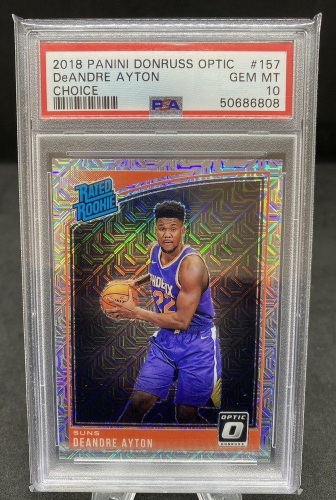 DeAndre Ayton 2018 Panini Donruss Optic Choice #157 PSA 10 Gem Mint SP Rookie Card