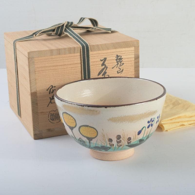 Tea Utensils made by Aya Fukumori printed Kenzan colored