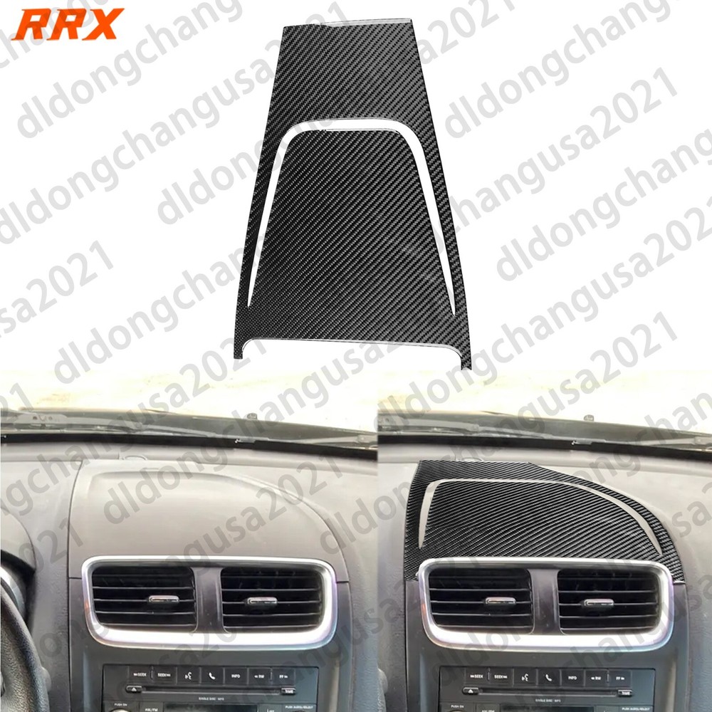 Real Carbon Fiber Center Console Above Panel Cover Trim For Dodge Avenger 11-14
