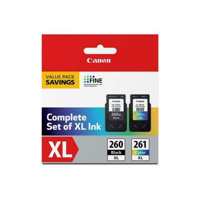 Canon PG-260 XL / CL-261 XL Ink Cartridges - Black/Color (Cyan, Magenta, Yellow)