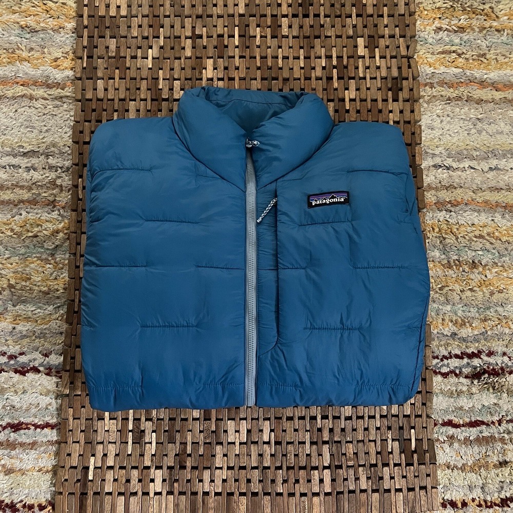 Patagonia Micro Puff Ultralight Quilted Blue Womens Puffer Jacket XL