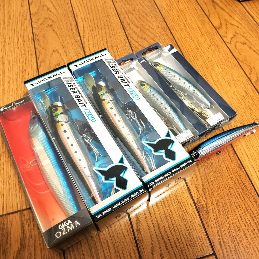 Fishing Lure Jackall Riser Bait Ossier Pencil And Other Offshore Ar 6 Pieces