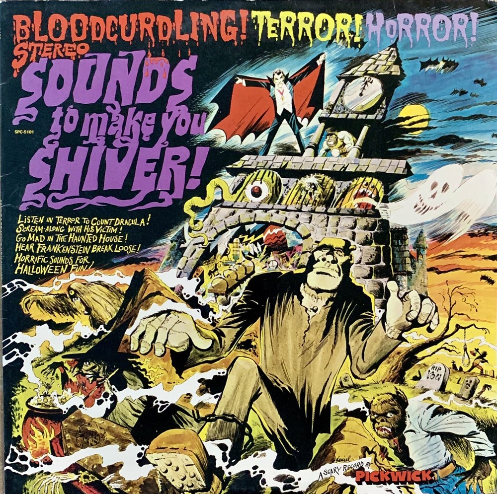 Pickwick Sounds To Make You Shiver Halloween Vinyl Record LP