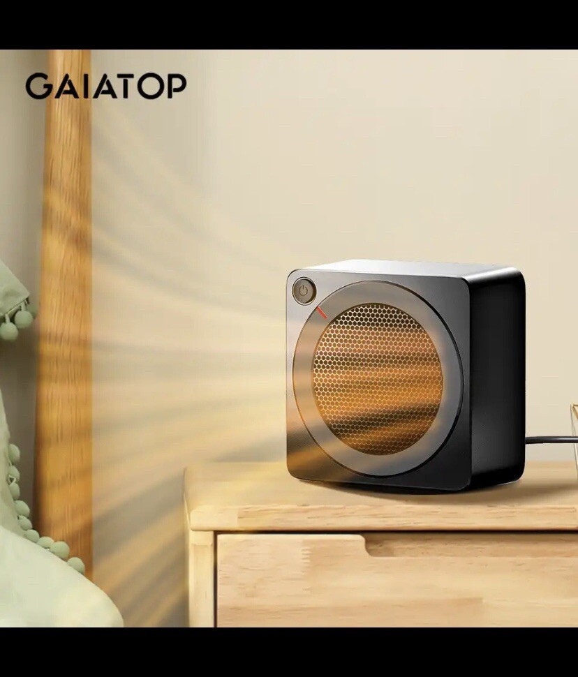 Space Heater, 500W Energy, PTC Ceramic Fast Heating Electric Desk Heater