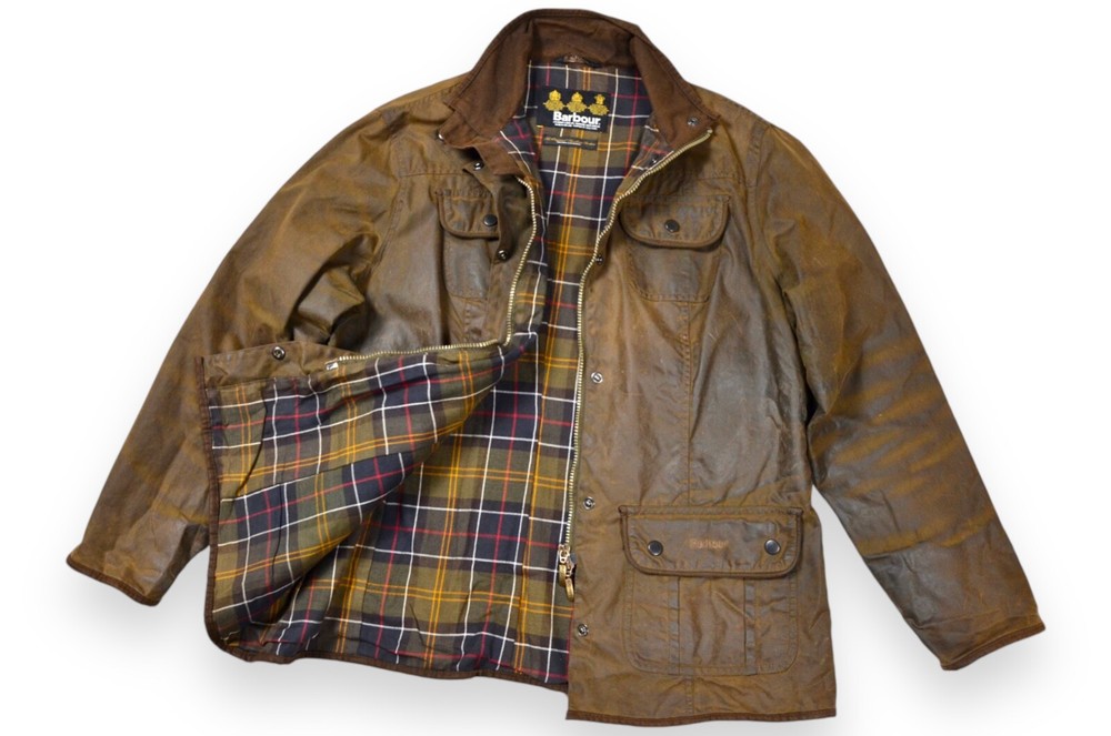 Women's Barbour Utility Jacket Wax Brown L1091 England Size 18