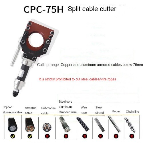 Manual Hydraulic Cable Cutter CPC50H Cable Cutting Pliers Wire Scissors