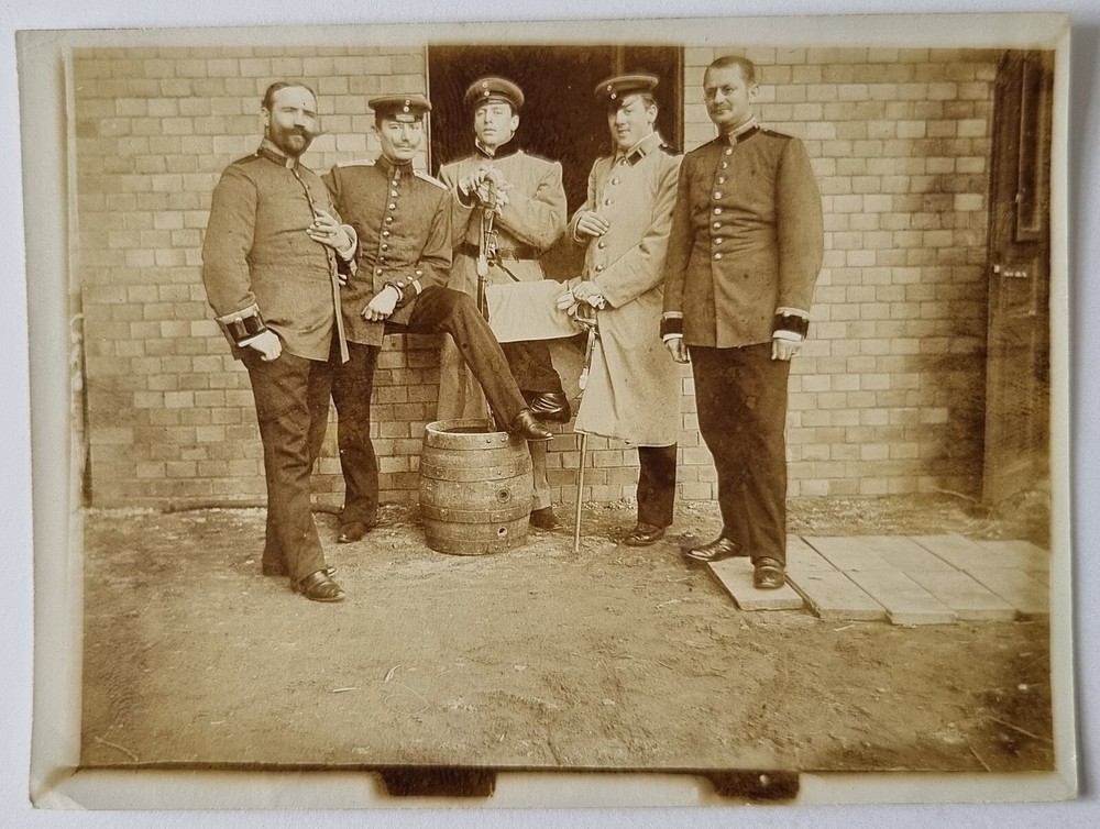 Photograph (No Postcard) - German Soldiers in Uniform with Saber - WW1 - 1914/18