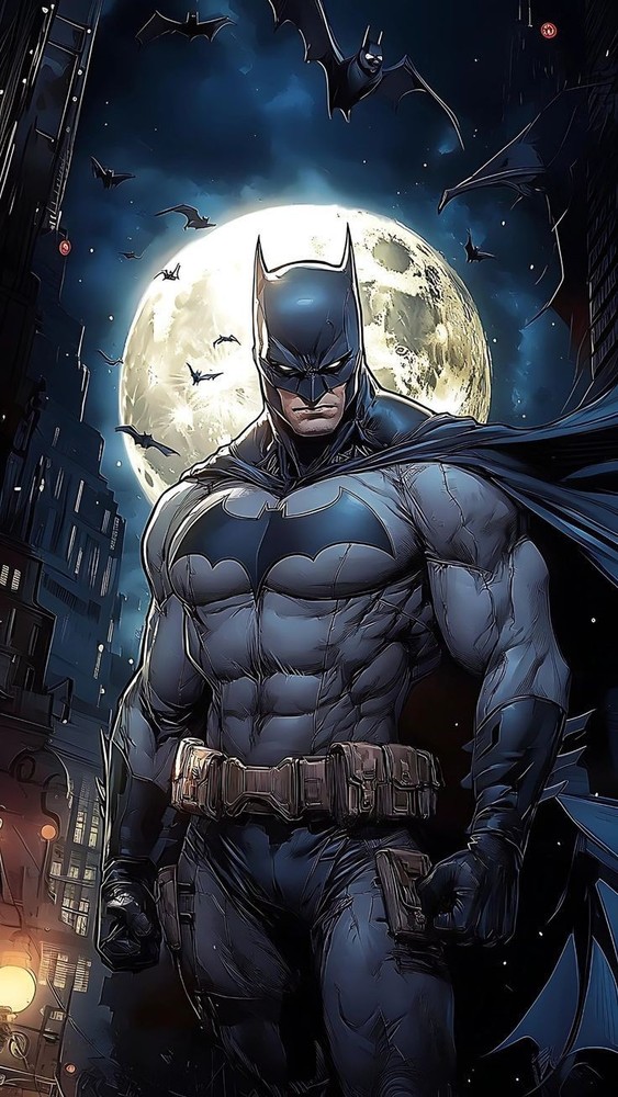 DC Comics Batman City Protector Strong Pose Paper Poster 210 GSM (No Frame)