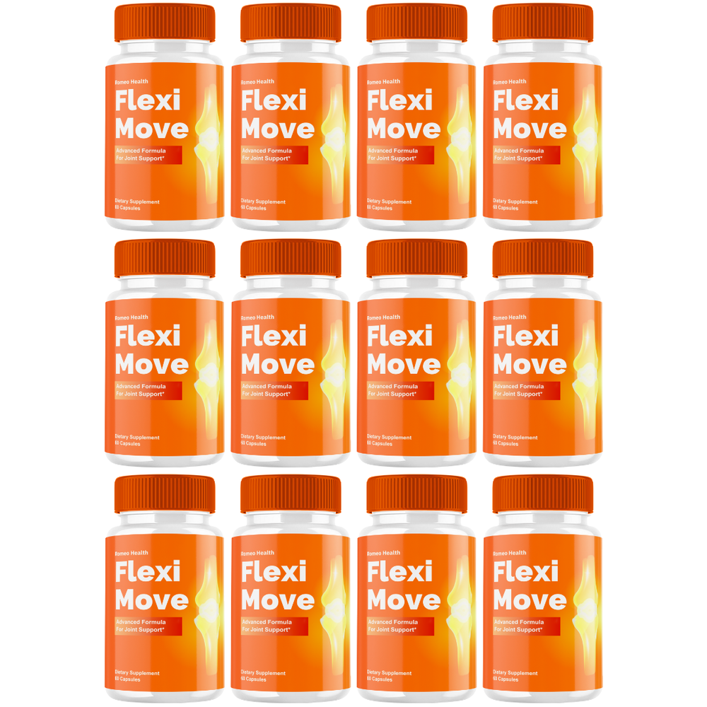 Flexi Move Joint Supplement Capsules, Official FlexiMove Pills (12 Bottle)