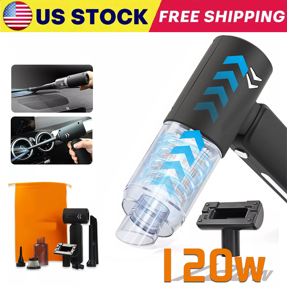 3in1 Car Home 120W Vacuum Cleaner Air Blower Cordless Handheld Rechargeable US