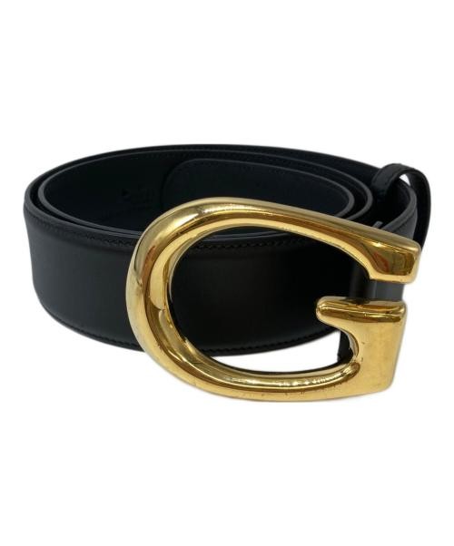 Men's Genuine Leather Belt with G Buckle Design