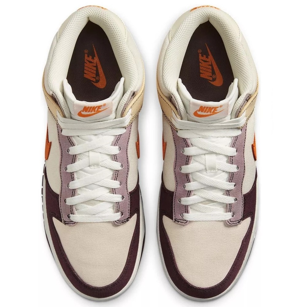 Nike Dunk Mid Coconut Milk Vivid Orange Men Size 10 US DV0830-101