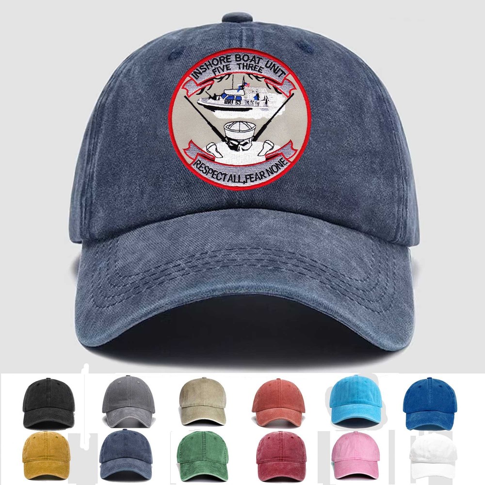 Custom Embroidered Hat IBU-53 Inshore Boat Unit, Veteran Cap, Trucker Hat, Gift