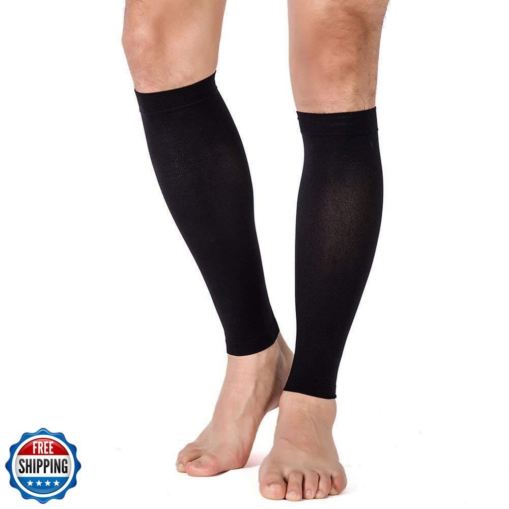 TOFLY Calf Compression Sleeves for Men & Women – 1 Pair Footless Support for Circulation & Recovery