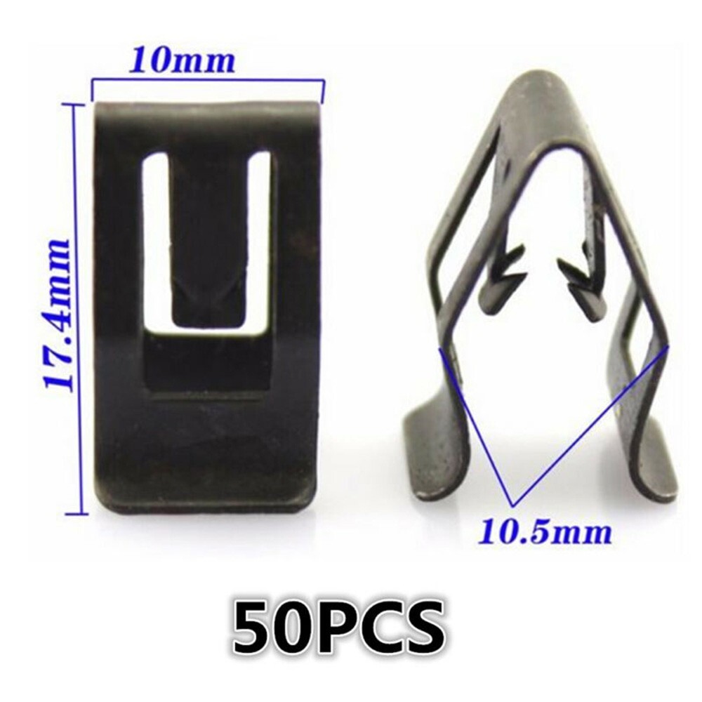 Clips Interior Trim Console Dashboard Length Metal Panel Side Skirts 17mm