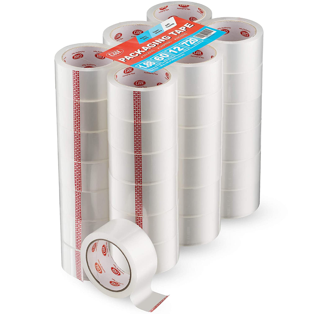 Clear Packing Tape Refill Rolls Bulk 36 Pack of 60 Yards