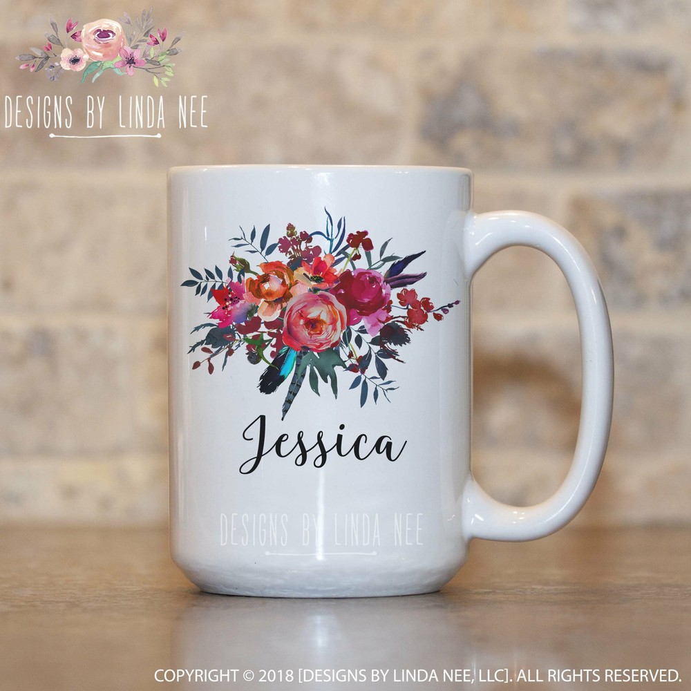 Wedding Gift Custom Name Mug Personalized Gift For Bridal Party Bridesmaid