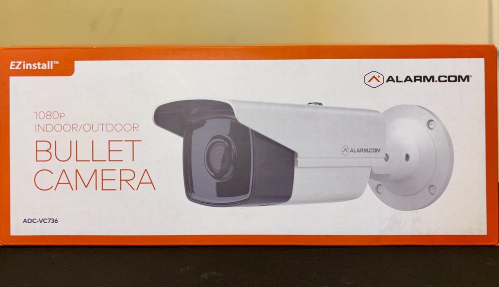 Alarm.com ADC-VC736 Indoor/Outdoor Bullet Camera, 1080p HD, PoE, IR Night Vision