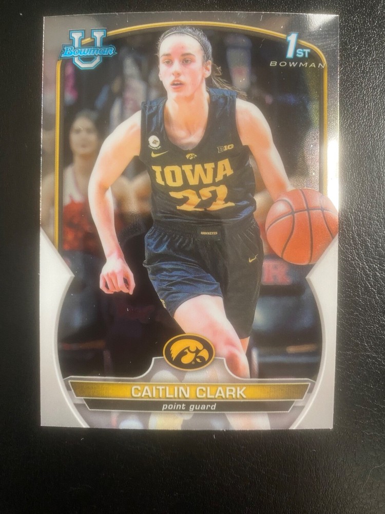 2022-23 Bowman University Chrome 1st #50 Caitlin Clark (RC)