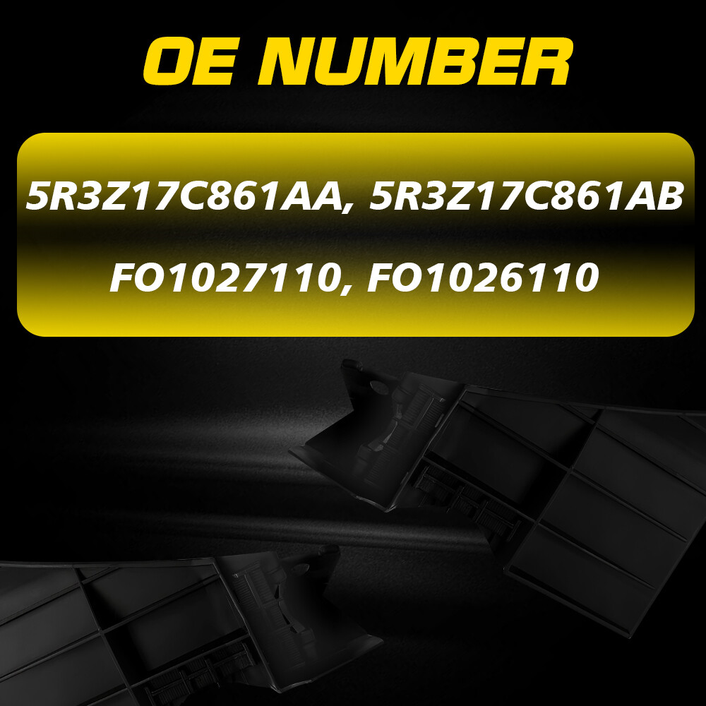 Bumper Bracket For Set 38596 Mustang Ford Reinf Cover Support Front Steel