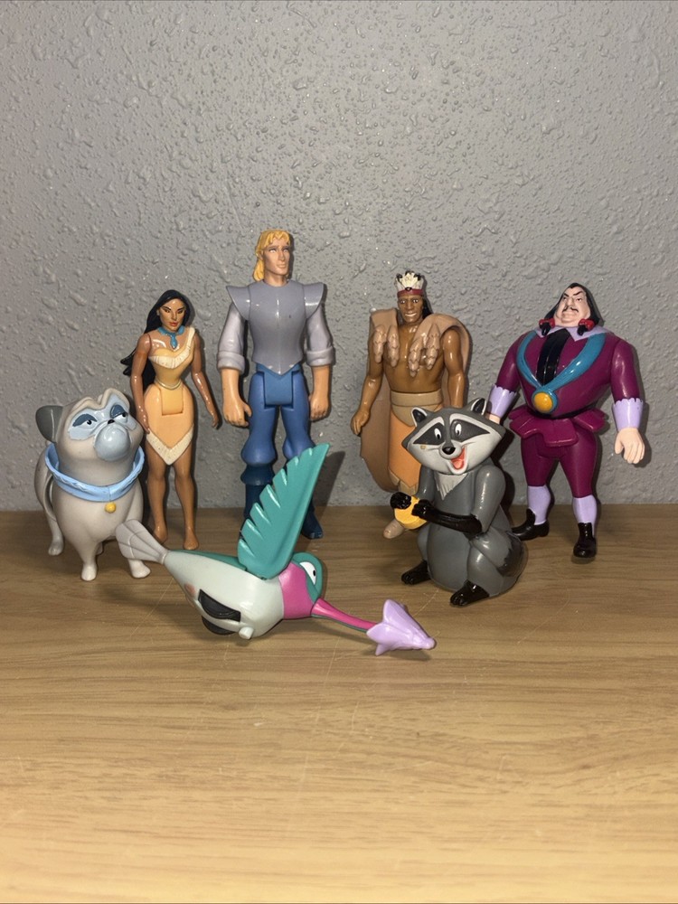 Pocahontas McDonald’s Happy Meal Toy Lot Of 7 FREE SHIPPING VTG